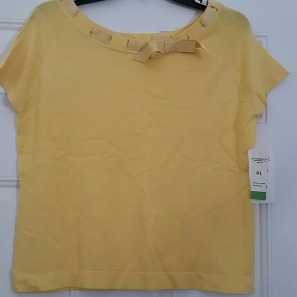 Bow neck shirt